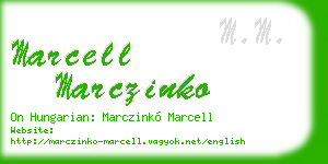 marcell marczinko business card