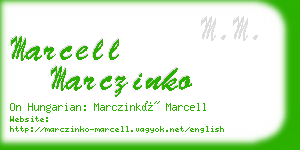 marcell marczinko business card